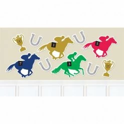Balloon Agencies Racing Horse & Trophy Cutouts - Horse Racing Theme Melbourne Cup