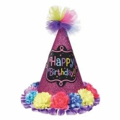 Balloon Agencies Rainbow Glitter Deluxe Party Hat
