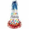 Balloon Agencies Large Birthday Hat W/foil & Fringe Party Hats