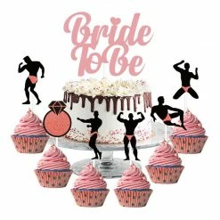 Pecka Products Hens Night / Bridal Shower Sexy Male Cupcake Toppers 7pk