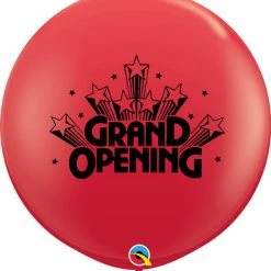 Not Specified Grand Opening Large Round Balloon - Red 90cm