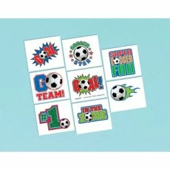 Balloon Agencies Soccer Tattoos 16pk