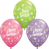 Not Specified Easter Polka Dot Balloons Assorted - Singles Or Packs - Helium Filled Or Flat