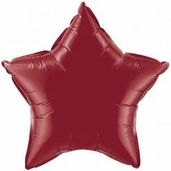 Not Specified Burgundy Star Balloon Foil