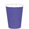 Not Specified Dark Purple Paper Cups Pk8 Paper Cups - Plain