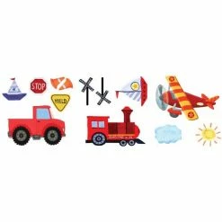 Party Planet Planes & Trains Assorted Cutouts 12pk
