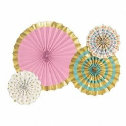 Balloon Agencies Pastel Fan Hanging Decoration Easter