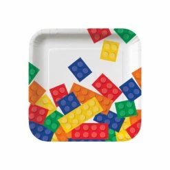 Balloon Agencies Lego / Block Paper Plates Pk 8