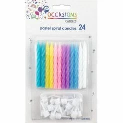 Alpen Pastel Candles 24pk