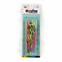 Balloon Agencies Spiral Candles Mixed Pack 12pcs