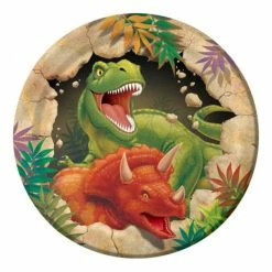 Balloon Agencies Dinosaur Paper Plates Snack Pk 8