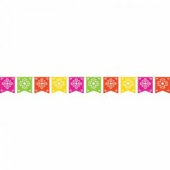 Balloon Agencies Fiesta / Mexican Flag Banner -SERAPE PICADO FIESTA Mexican / Fiesta