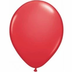 Party Planet Red | 5" Balloons | Pack | Flat Latex Balloons - 5" (12cm)