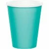 Not Specified Teal Paper Cups Pk24 Paper Cups - Plain