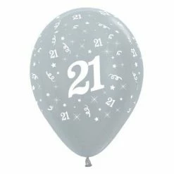 Not Specified 21st Birthday 21st Balloons - Single Or Pack - Helium Filled Or Flat - Choose Your Colour