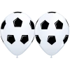 Not Specified Soccer Balloons - Singles Or Packs - Helium Filled Or Flat A7571 Printed Balloons