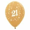 Not Specified 21st Birthday 21st Balloons - Single Or Pack - Helium Filled Or Flat - Choose Your Colour