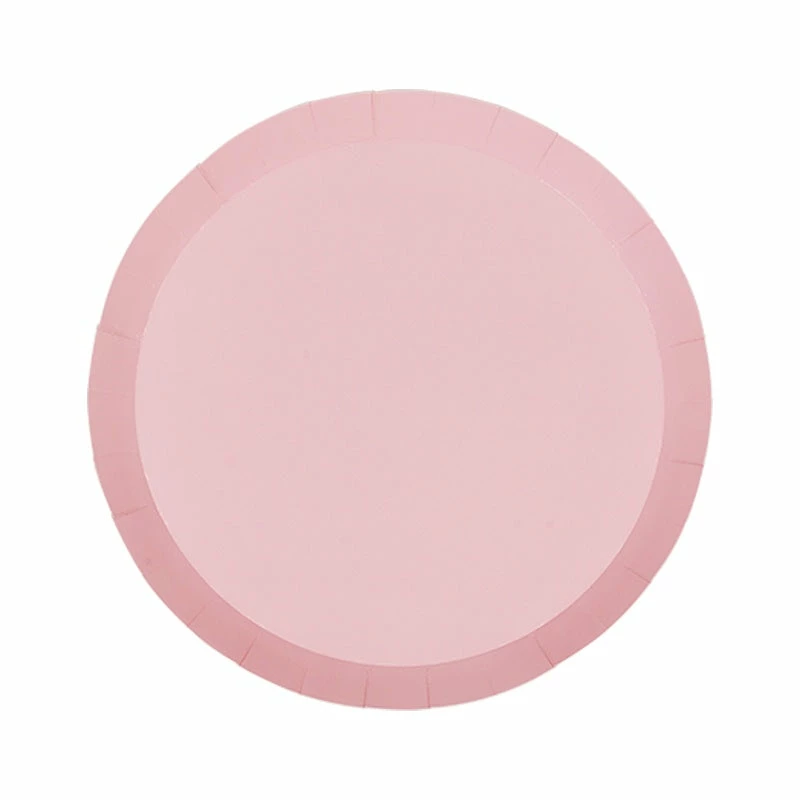 Five Star Pastel Pink Paper Plates | Round | Snack | Pk10