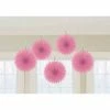 Balloon Agencies Paper Decor & Lanterns Hanging Fans 15cm | Pink | 5pk