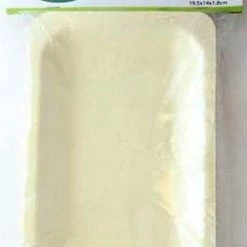 Alpen Eco Friendly & Wooden Supplies Wooden Plates 19.5x14cm Pk10