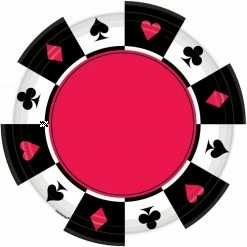 Balloon Agencies Casino Theme Paper Plates | Place Your Bets Pk8