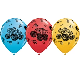 Not Specified Monster Truck Balloons Assorted - Singles Or Packs - Helium Filled Or Flat Printed Balloons