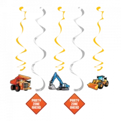 Balloon Agencies Constructions Theme Hanging Decorations Pk5