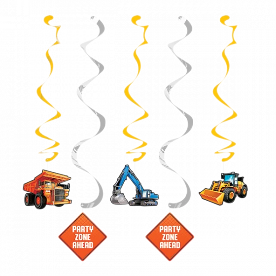 Balloon Agencies Constructions Theme Hanging Decorations Pk5