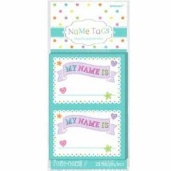 Balloon Agencies Baby Shower Name Tags 26pk