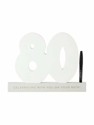 Splosh Signature Number - 80th Glasses & Gifts