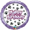 Not Specified Paw Print Happy Birthday Balloon / Bouquet