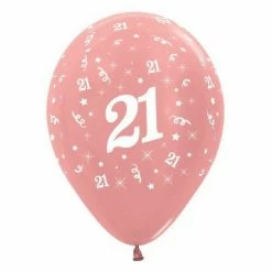 Not Specified 21st Birthday 21st Balloons - Single Or Pack - Helium Filled Or Flat - Choose Your Colour
