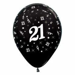 Not Specified 21st Birthday 21st Balloons - Single Or Pack - Helium Filled Or Flat - Choose Your Colour