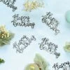 Five Star Silver HAPPY BIRTHDAY Confetti - Jumbo Pk20 Scatters