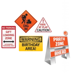 Balloon Agencies Construction Cutout | Construction Cardboard Signs