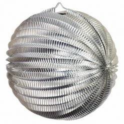 Five Star Silver Foil Lantern 35cm 1pk