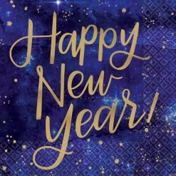 Balloon Agencies Napkins - Printed Happy New Year Napkins | Beverage Pk16