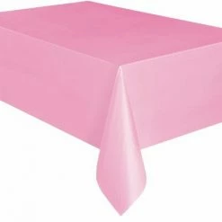 Metero Light Pink Plastic Tablecover
