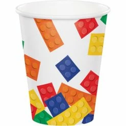 Balloon Agencies Lego / Block Party Cups Pk8 Catering