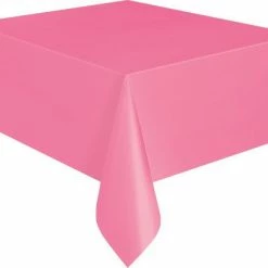 Metero Hot Pink Plastic Tablecover