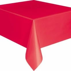 Metero Red Plastic Tablecover Catering