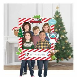 Balloon Agencies MERRY CHRISTMAS CUSTOMIZABLE GIANT PHOTO PROP PICTURE FRAME KIT