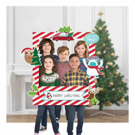 Balloon Agencies MERRY CHRISTMAS CUSTOMIZABLE GIANT PHOTO PROP PICTURE FRAME KIT