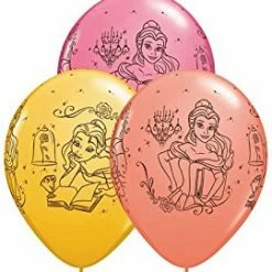 Not Specified Princess Belle Balloons Assorted - Single Or Pack - Helium Filled Or Flat