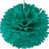 Metero Tissue Paper Puff Ball | Teal | 40cm Puff Ball Hanging Decorations