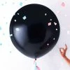 Not Specified Confetti Balloons Gender Reveal Balloon - Black