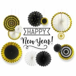 Balloon Agencies New Years Eve Happy New Year Deluxe Backdrop Decorations