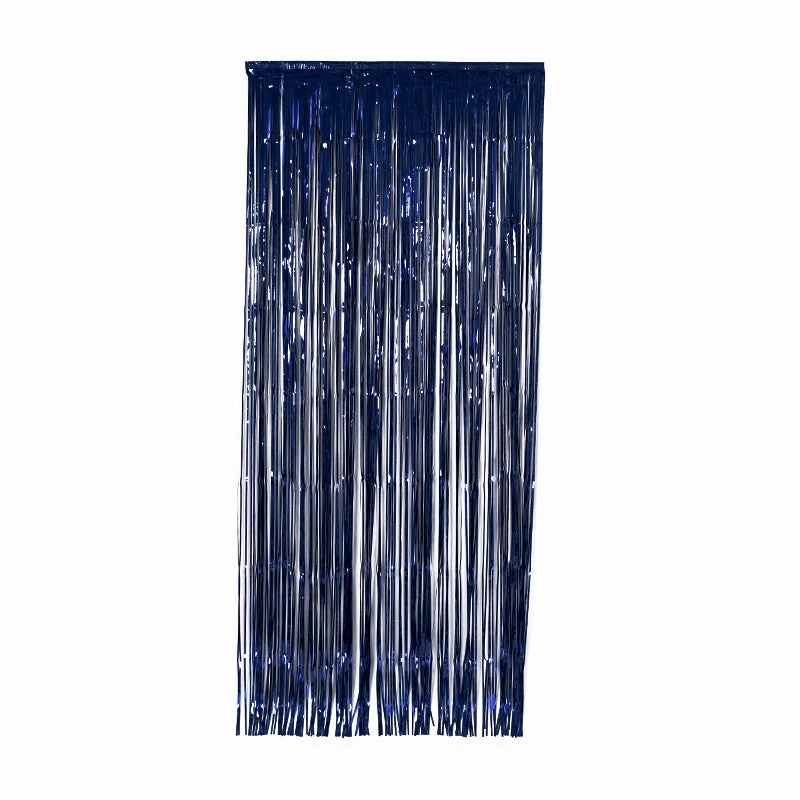 Five Star Door Curtain Metallic Navy Door Curtains/Back Drop