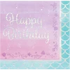 Balloon Agencies Napkins - Printed Mermaid Happy Birthday Lunch Napkins 8pk