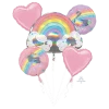 Balloon Agencies Magical Rainbow Balloon Bouquet Balloon Bouquets Foil Sets